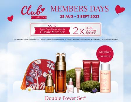 Parkson Clarins Members Day Sale (25 Aug 2023 - 3 Sep 2023)