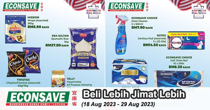 Econsave Beli Lebih Jimat Lebih Promotion (18 Aug 2023 - 29 Aug 2023)