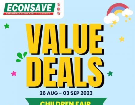 Econsave Children Fair Value Deals Promotion (26 Aug 2023 - 3 Sep 2023)