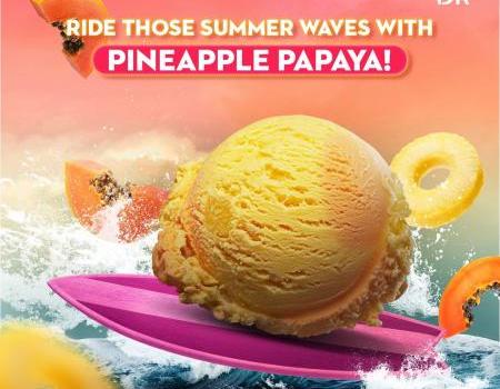 Baskin Robbins Pineapple Papaya Ice Cream Flavor