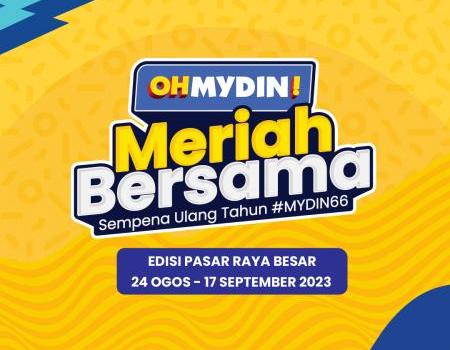MYDIN OHMYDIN! Meriah Bersama Promotion (24 August 2023 - 17 September 2023)
