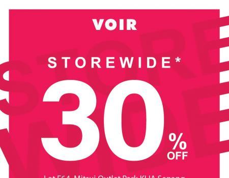 VOIR Merdeka Sale Storewide 30% OFF at Mitsui Outlet Park (25 Aug 2023 - 3 Sep 2023)