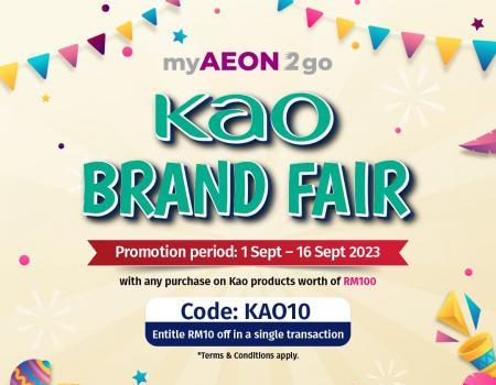 AEON myAEON2go Kao Brand Fair Sale (1 September 2023 - 16 September 2023)