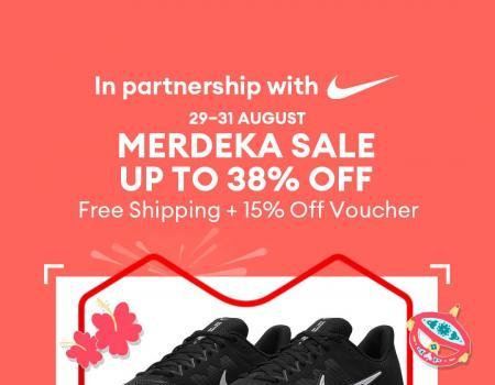 Nike Lazada Merdeka Sale Up To 38% OFF (29 Aug 2023 - 31 Aug 2023)