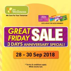 AEON Wellness Great Friday Sale (28 September 2018 - 30 September 2018)