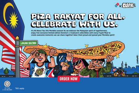 Domino's Pizza FREE Merdeka Domino's X Cloakwork Collectibles Promotion