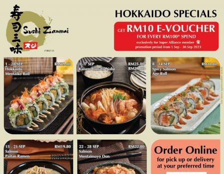 Sushi Zanmai Hokkaido Specials (1 September 2023 - 28 September 2023)