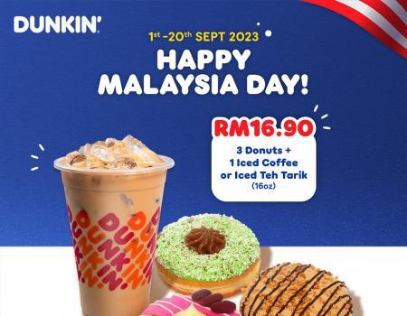 Dunkin' Malaysia Day Promotion (1 September 2023 - 20 September 2023)