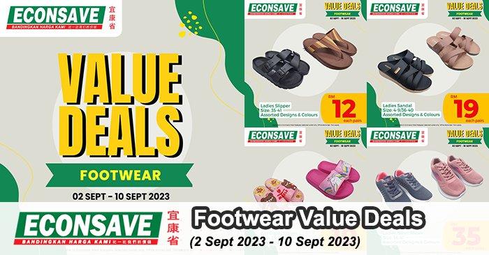 Econsave Footwear Value Deals Promotion (2 Sep 2023 - 10 Sep 2023)