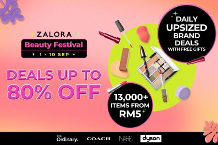ZALORA Beauty Festival Sale Up To 80% OFF (1 September 2023 - 10 September 2023)