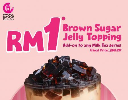 Coolblog RM1 Brown Sugar Jelly Topping Promotion (4 September 2023 - 30 September 2023)