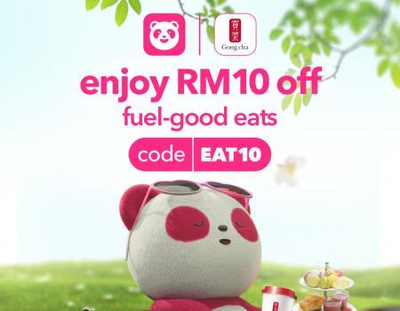 Gong Cha RM10 OFF Promotion via FoodPanda