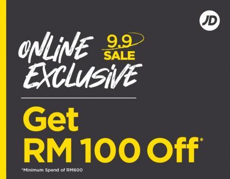 JD Sports Online 9.9 Sale: RM100 OFF on Sports Apparel, Footwear, and Accessories (7 Sep 2023 - 10 Sep 2023)