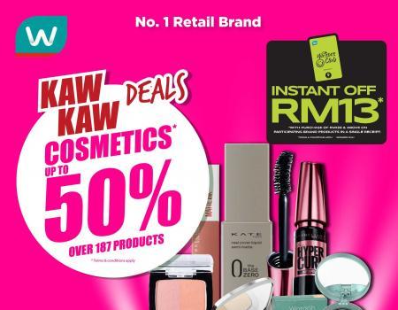 Watsons Cosmetics Up To 50% OFF Promotion: Save Big on Your Favorite Beauty Essentials (7 September 2023 - 11 September 2023)