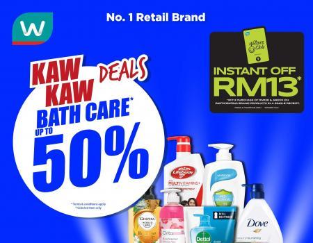 Watsons Bath Care Promotion Up To 50% OFF (7 September 2023 - 11 September 2023)