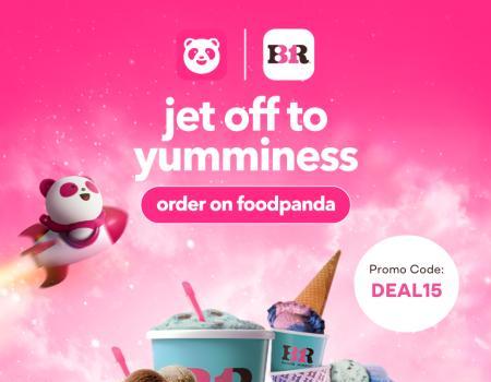Baskin Robbins RM15 OFF FoodPanda Promo Code: Enjoy Your Favorite Ice Creams with Doorstep Delivery!  (08 Sep 2023 - 10 Sep 2023)