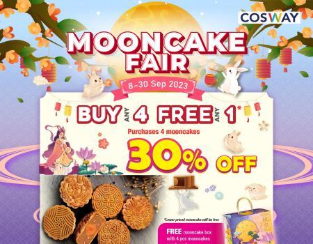 Cosway Mooncake Fair: Buy 4 Free 1 & 30% Off Mildura Halal Mooncakes! (08 Sep 2023 - 30 Sep 2023)