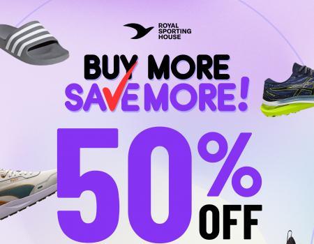 Royal Sporting House: 50% OFF Second Pair of Footwear Promotion! (valid until 27 September 2023)