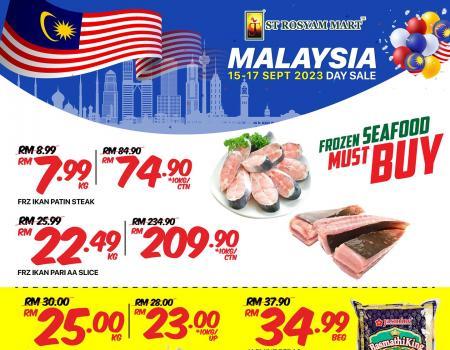 ST Rosyam Mart Malaysia Day Sale (15 September 2023 - 17 September 2023)