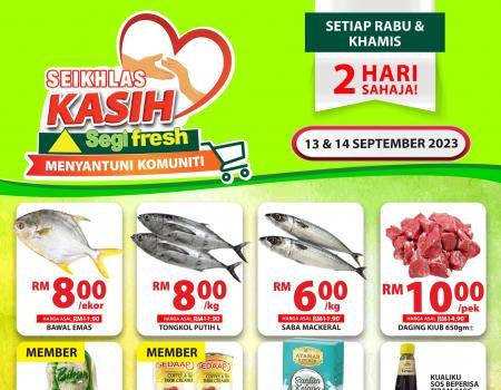 Segi Fresh Seikhlas Kasih Promotion (13 September 2023 - 14 September 2023)