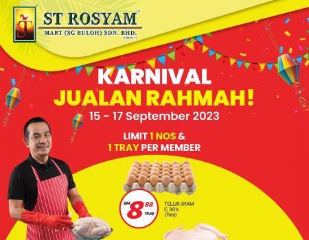 ST Rosyam Mart Sungai Buloh Karnival Jualan Rahmah Promotion (15 September 2023 - 17 September 2023)