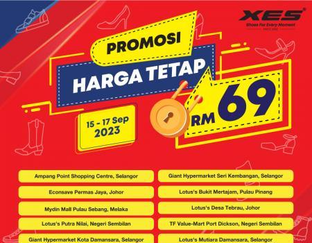 XES Shoes RM69 Fixed Price Promotion: Shop Stylish Footwear at a Fantastic Price (15 Sep 2023 - 17 Sep 2023)
