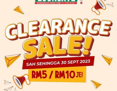 Econsave Clearance Sale (14 September 2023 - 30 September 2023)