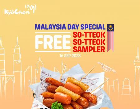 Kyochon Malaysia Day Promotion FREE So-Tteok So-Tteok Sampler (16 September 2023)