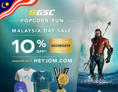 GSC Popcorn Run 2023 Malaysia Day Sale: Get 10% OFF Now! (16 Sep 2023 - 20 Sep 2023)
