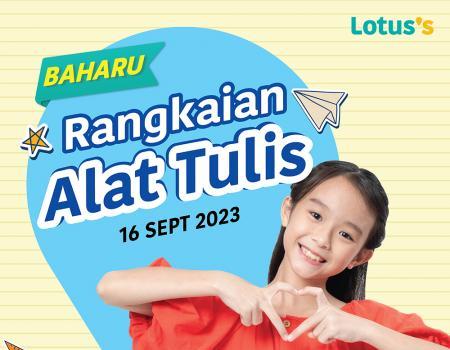 Lotus's Stationery Promotion (16 Sep 2023 - 27 Sep 2023)