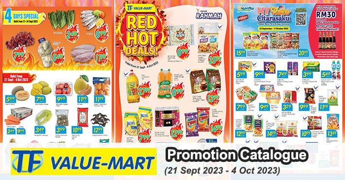 TF Value-Mart Red Hot Deals Promotion Catalogue (21 Sep 2023 - 4 Oct 2023)