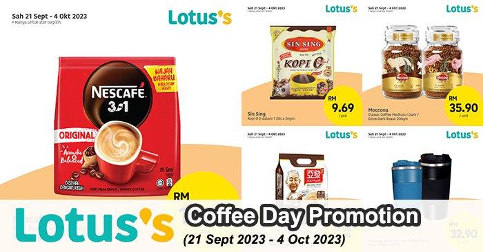 Lotus's International Coffee Day Promotion: Fantastic Coffee Deals Just for You! (21 Sep 2023 - 4 Oct 2023)