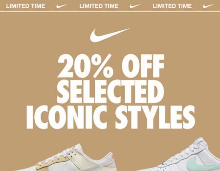 Nike Online Promotion 20% OFF Selected Iconic Styles (valid until 23 Sep 2023)