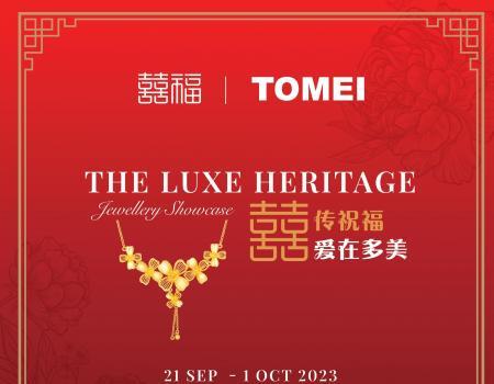 TOMEI The Luxe Heritage Jewellery Showcase at Queensbay Mall: Explore the Exquisite Xifu Wedding Collection! (21 Sep 2023 - 1 Oct 2023)