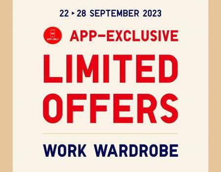 UNIQLO App Exclusive Work Wardrobe Sale: Shop Now for Limited Offers! (22 Sep 2023 - 28 Sep 2023)