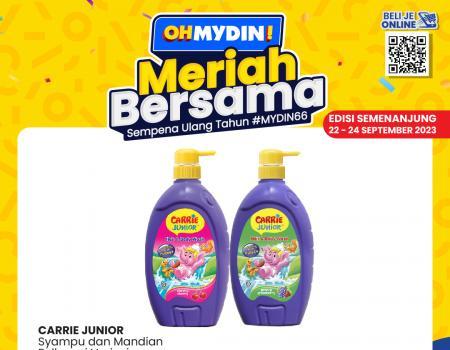 MYDIN Bath Care & Deodorant Promotion (22 September 2023 - 24 September 2023)