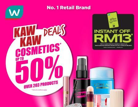 Watsons Cosmetics Sale: Up to 50% OFF on Makeup, Skincare, and More! (21 Sep 2023 - 25 Sep 2023)