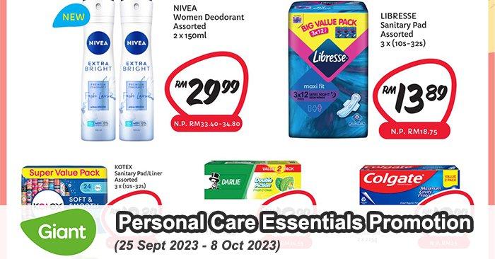 Giant Personal Care Essentials Promotion (25 Sep 2023 - 8 Oct 2023)