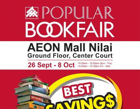 POPULAR Book Fair Sale Up To 70% OFF at AEON Mall Nilai (26 Sep 2023 - 8 Oct 2023)