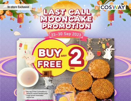 Cosway Last Call Mooncake Promotion Buy Any 2 FREE 2 (23 Sep 2023 - 30 Sep 2023)