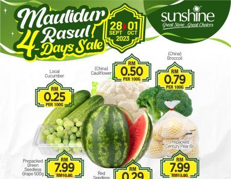 Sunshine Maulidur Rasul 4-Day Sale (28 Sep 2023 - 01 Oct 2023)