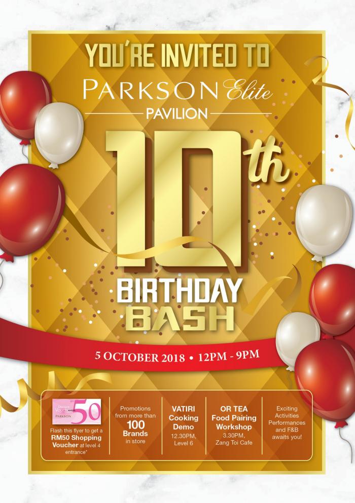 Parkson Elite Pavilion's 10th Birthday Bash (5 October 2018)