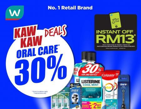 Watsons 30% OFF Oral Care Products Promotion (28 Sep 2023 - 2 Oct 2023)