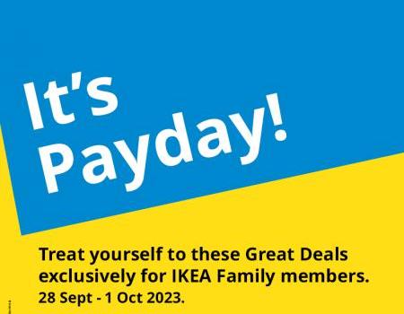 IKEA Payday Sale (28 Sep 2023 - 01 Oct 2023)