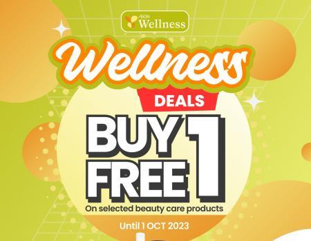 AEON Wellness Beauty Care Products Buy 1 FREE 1 Promotion (valid until 1 Oct 2023)