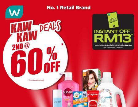 Watsons Kaw Kaw Deals Sale 2nd @ 60% OFF (28 Sep 2023 - 02 Oct 2023)