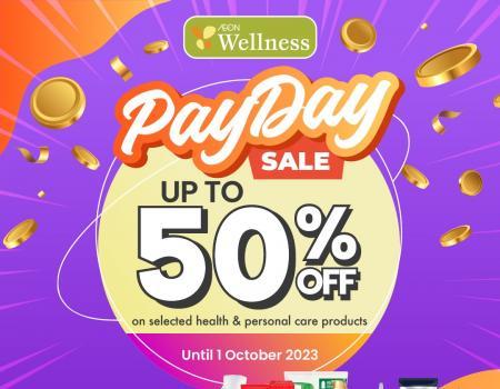 AEON Wellness Health & Personal Care Products Payday Sale Up To 50% OFF (valid until 1 Oct 2023)