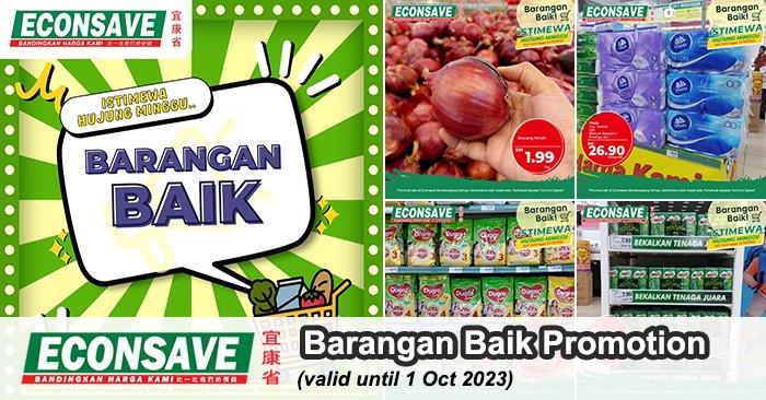 Econsave Barangan Baik Promotion (valid until 1 Oct 2023)