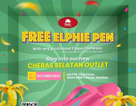 Fipper AEON Cheras Selatan Opening Promotion FREE Elphie Pen (1 October 2023 - 15 October 2023)