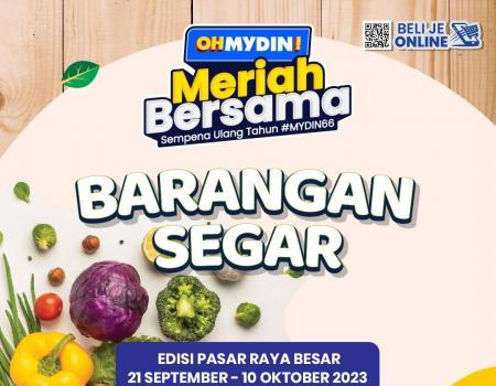 MYDIN Fresh Items Promotion (21 September 2023 - 10 October 2023)